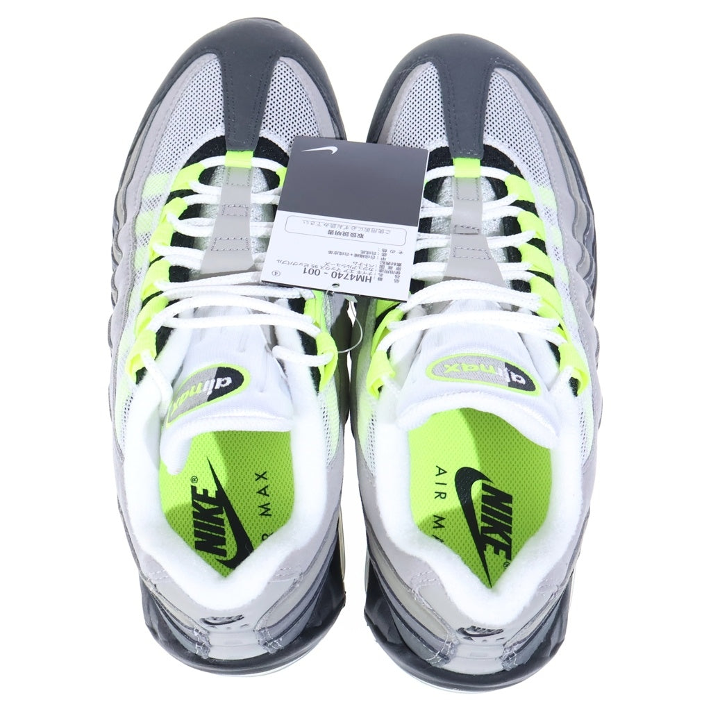 NIKE(ナイキ) Air Max 95 OG Big Bubble Neon Yellow HM4740-001 エアマックス ビッグバブル ローカットスニーカー グレー/イエロー US8/26.0cm