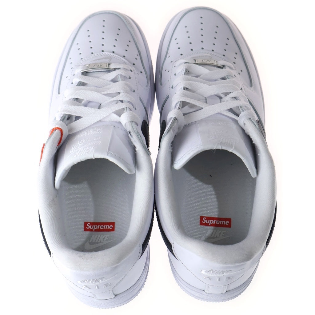 NIKE(ナイキ) ×SUPREME AIR FORCE 1 LOW CU9225-102 エア フォース 1 ローカットスニーカー ホワイト/ブラック US8/26cm