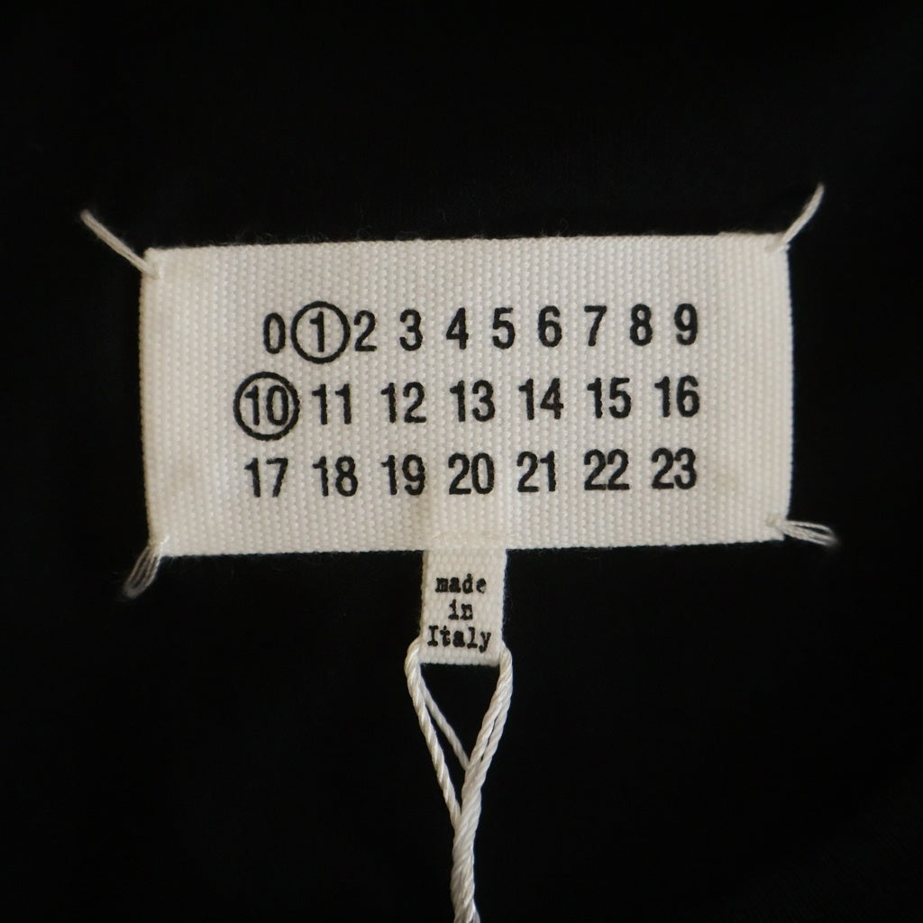 Maison Martin Margiela(メゾンマルタンマルジェラ) 23SS T-Shirt ロゴ刺繍 半袖Tシャツ ブラック S50GC0684 S22816