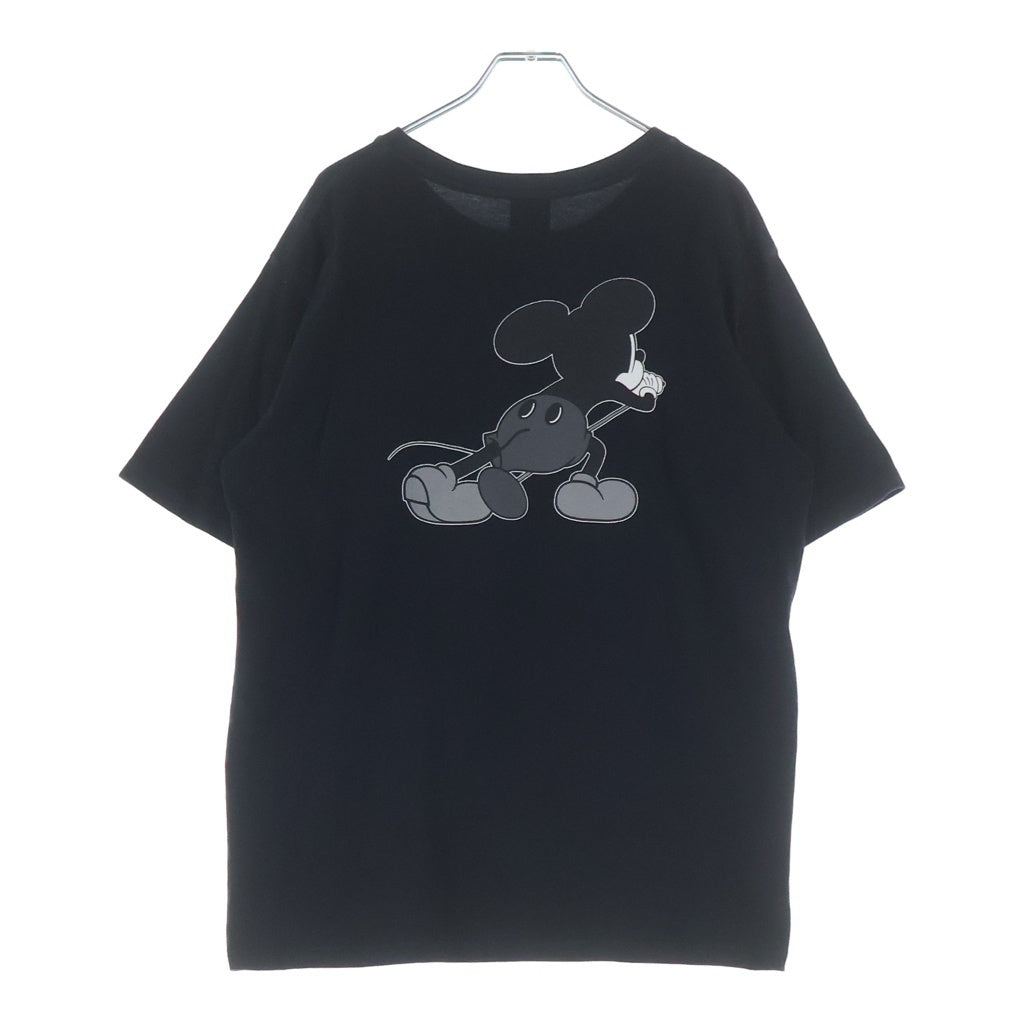 NUMBER (N)INE(ナンバーナイン) Mickey Mouse フロントプリント半袖Tシャツ カットソー ブラック