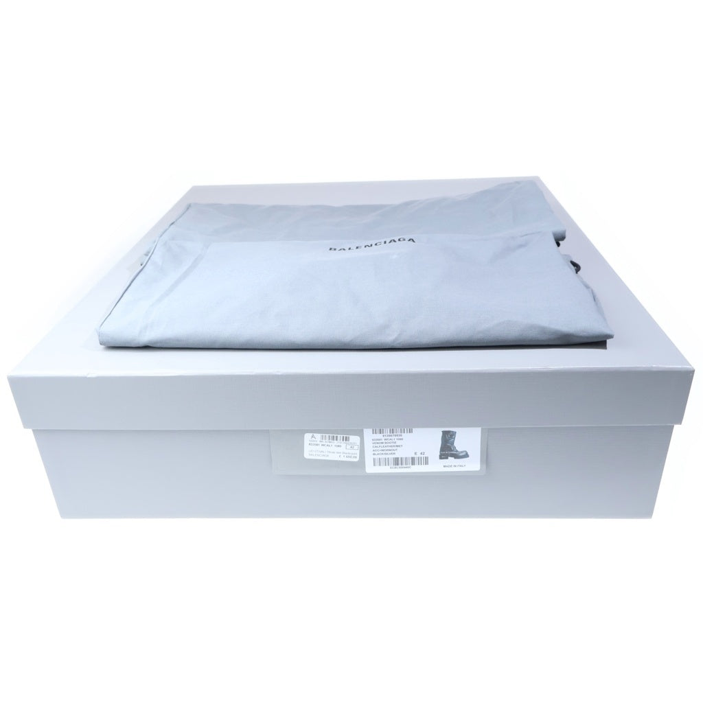 BALENCIAGA(バレンシアガ) Venom BootsヴェノムUSED加工ハイカットレザーエンジニアブーツ ブラック