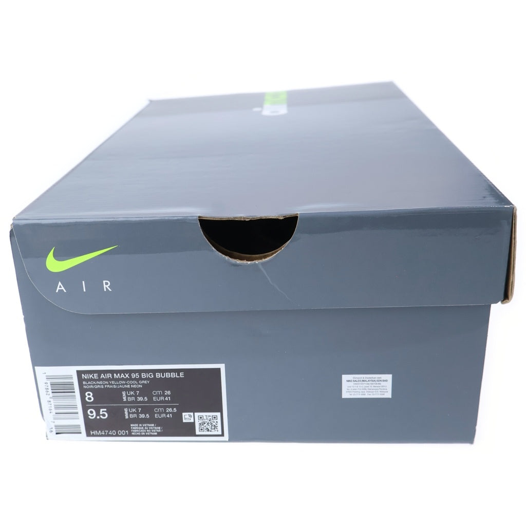NIKE(ナイキ) AIR MAX95 OG エアマックス95 ビッグバブル 2025 ローカットスニーカー グレー/イエロー US8/26cm HM4740-001