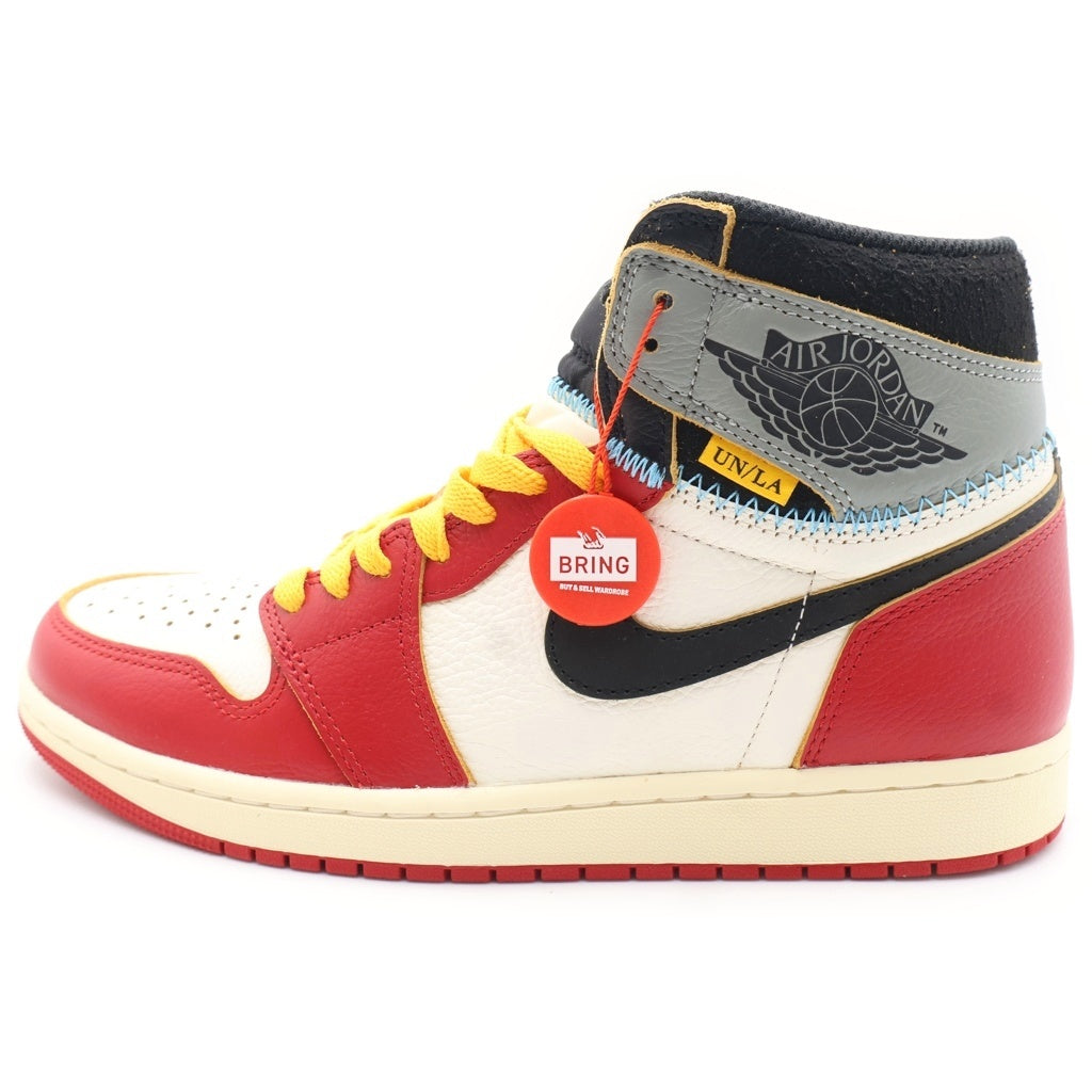 NIKE(ナイキ) ×UNION AIR JORDAN1 RETRO HIGH OG SP HV8563-600 ユニオン エアジョーダン1 ハイカットスニーカー ホワイト/レッド/ブラック US9.5/27.5cm