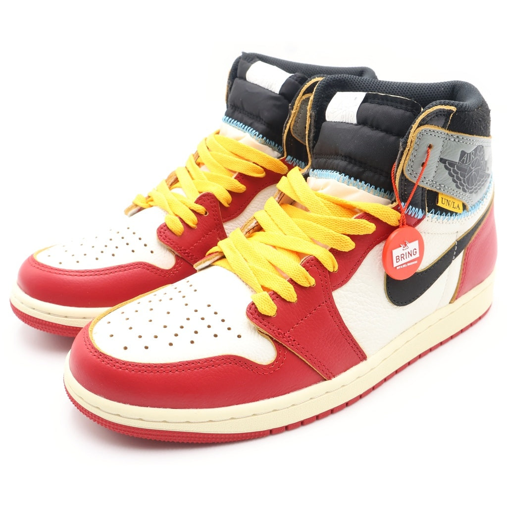 NIKE(ナイキ) ×UNION AIR JORDAN1 RETRO HIGH OG SP HV8563-600 ユニオン エアジョーダン1 ハイカットスニーカー ホワイト/レッド/ブラック US9.5/27.5cm