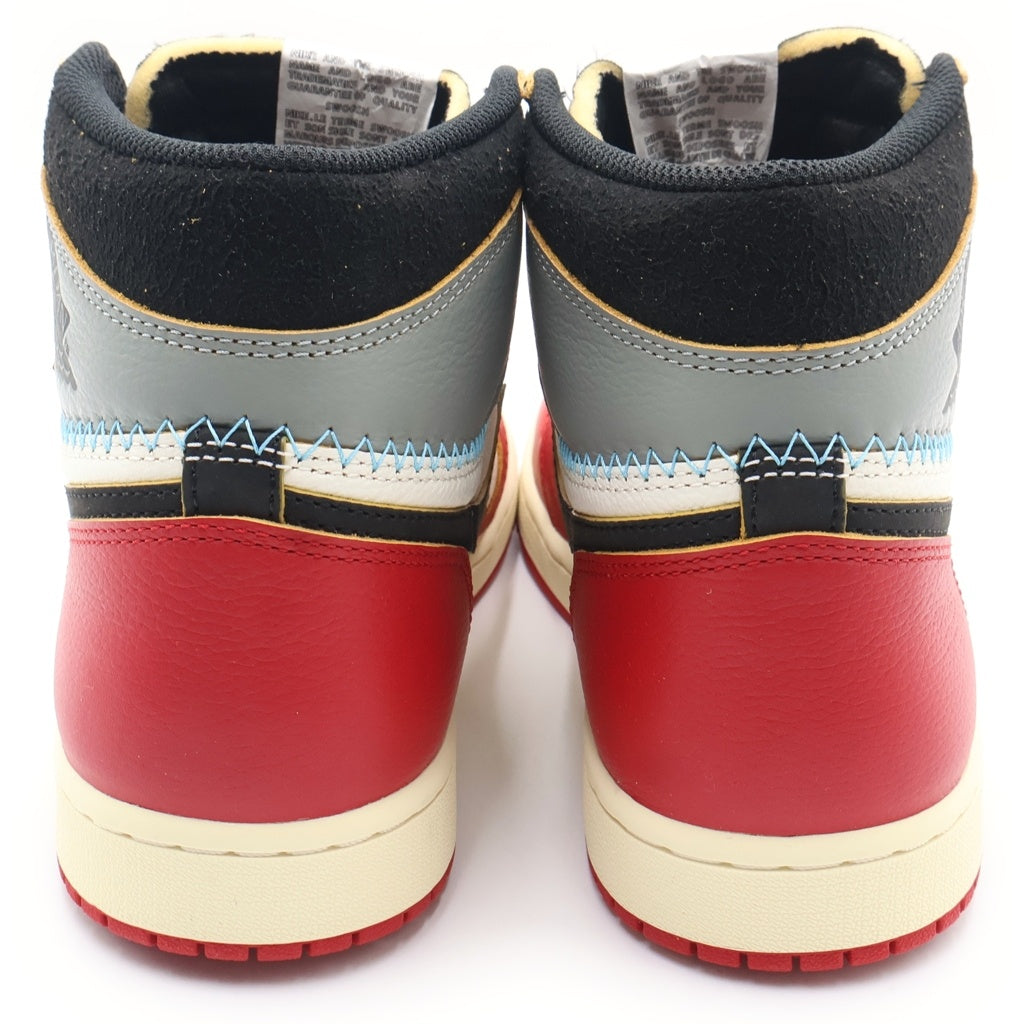 NIKE(ナイキ) ×UNION AIR JORDAN1 RETRO HIGH OG SP HV8563-600 ユニオン エアジョーダン1 ハイカットスニーカー ホワイト/レッド/ブラック US9.5/27.5cm