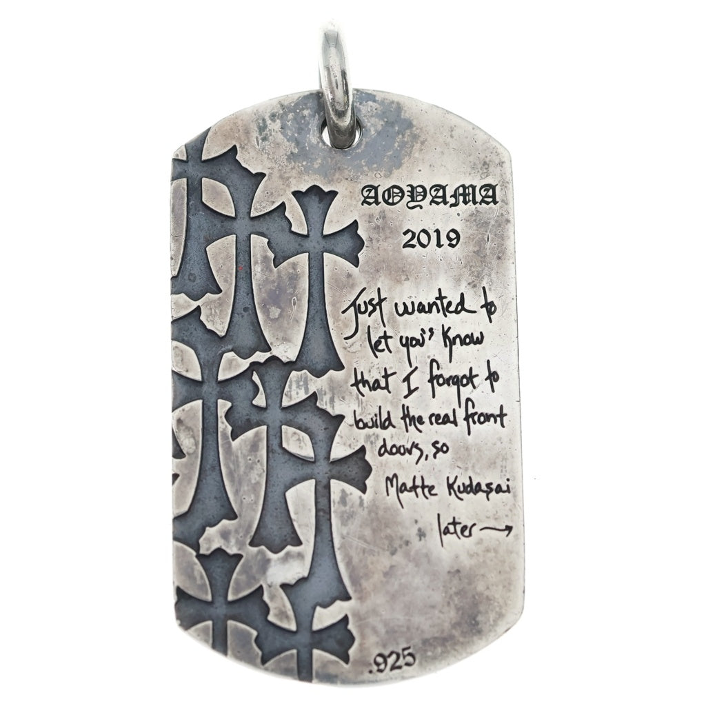 CHROME HEARTS(クロムハーツ) DOG TAG AOYAMA 20TH CH青山20周年記念ドッグタグネックレストップ シルバー