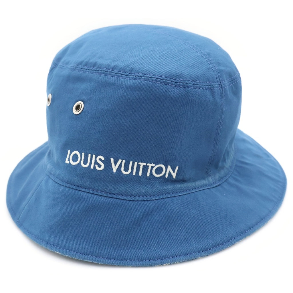 LOUIS VUITTON(ルイヴィトン) モノグラム エッセンシャル リバーシブル バケットハット 帽子 M78774 インディゴ