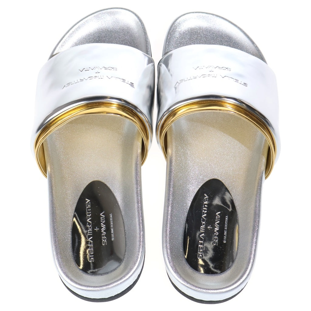 STELLA McCARTNEY(ステラマッカートニー) 24SS×SORAYAMA 空山 ラバースライドサンダル 810382 シルバー