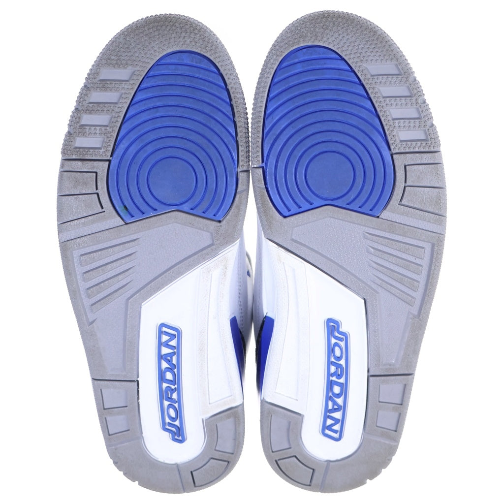 NIKE(ナイキ) AIR JORDAN 3 RETRO RACER BLUE CT8532-145 エア ジョーダン 3 レトロ ブルー ハイカットスニーカー ホワイト/ブルー US9/ 27cm