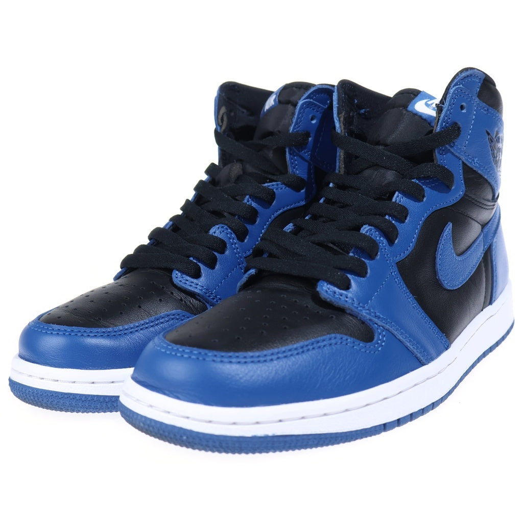NIKE(ナイキ) AIR JORDAN 1 RETRO HIGH OG 555088-404 エアジョーダン1 レトロ ダークマリーナブルー ハイカットスニーカー US9/27cm ブラック/ブルー
