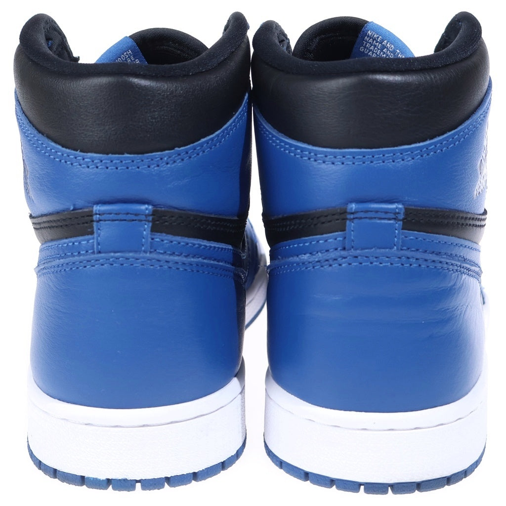 NIKE(ナイキ) AIR JORDAN 1 RETRO HIGH OG 555088-404 エアジョーダン1 レトロ ダークマリーナブルー ハイカットスニーカー US9/27cm ブラック/ブルー