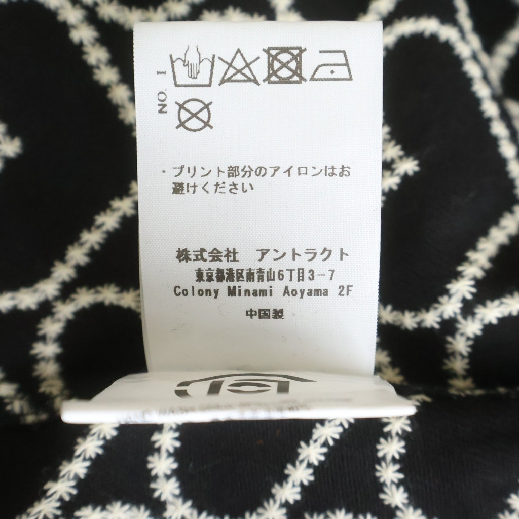 NO BRAND(ノーブランド) 【CLOT×Emotionally Unavailable クロット×エモーショナリー アンアベイラブル】23SS BASEBALL SHIRT ハート総柄 ベースボール半袖Tシャツ CL-S23-0000-139