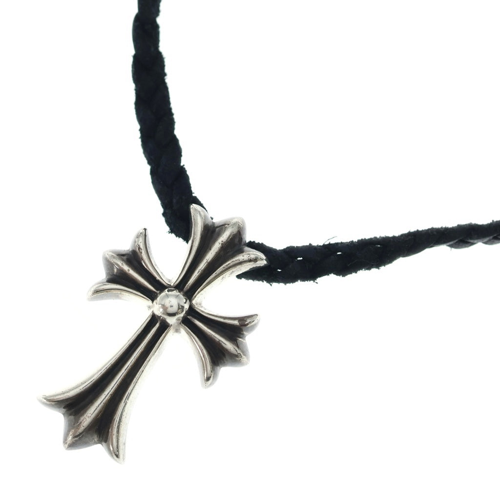 CHROME HEARTS(クロムハーツ) CH CRS SMLスモールCHクロス BC ボロチップブレイド ネックレス シルバー BCA220