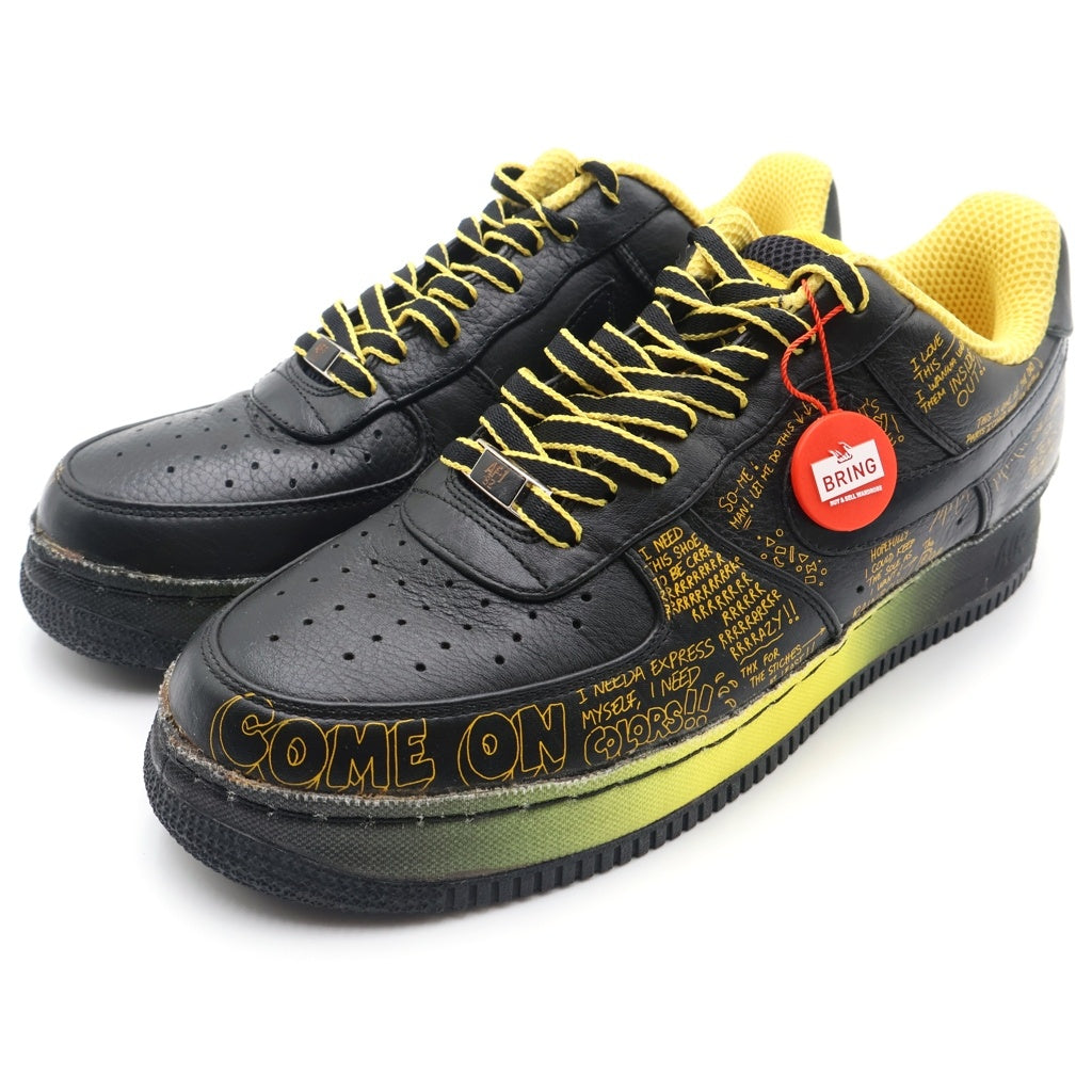 NIKE(ナイキ) 【観賞用 2009年製】 ×BUSY P AIR FORCE 1 LOW LIVESTRONG 378367-001 ビジー P エアフォース1 ライブストロング ローカットスニーカー US9.5/27.5cm