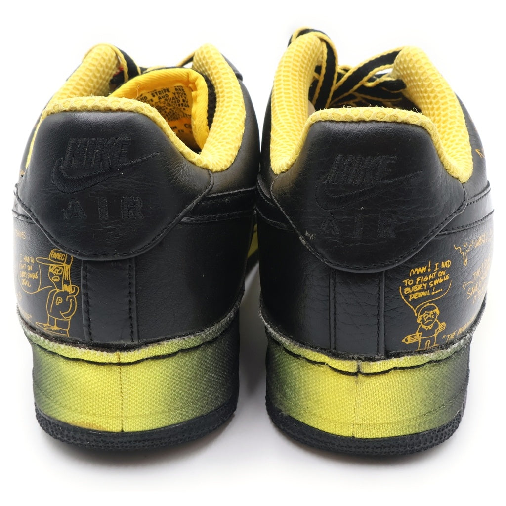 NIKE(ナイキ) 【観賞用 2009年製】 ×BUSY P AIR FORCE 1 LOW LIVESTRONG 378367-001 ビジー P エアフォース1 ライブストロング ローカットスニーカー US9.5/27.5cm