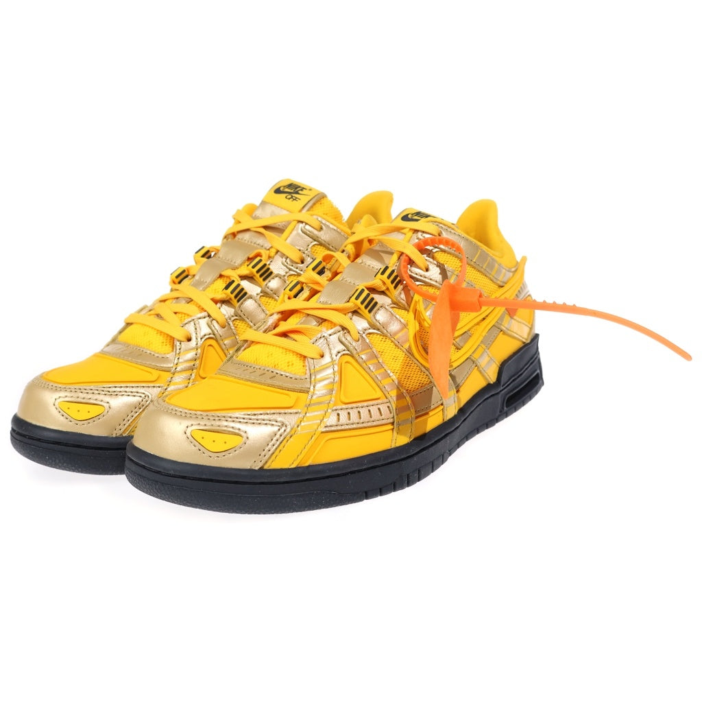 NIKE(ナイキ) ×OFF-WHITE AIR RUBBER DUNK LOW UNIVERSITY GOLD オフホワイト ラバーダンク ローカットスニーカー イエロー US10/28cm CU6015-700