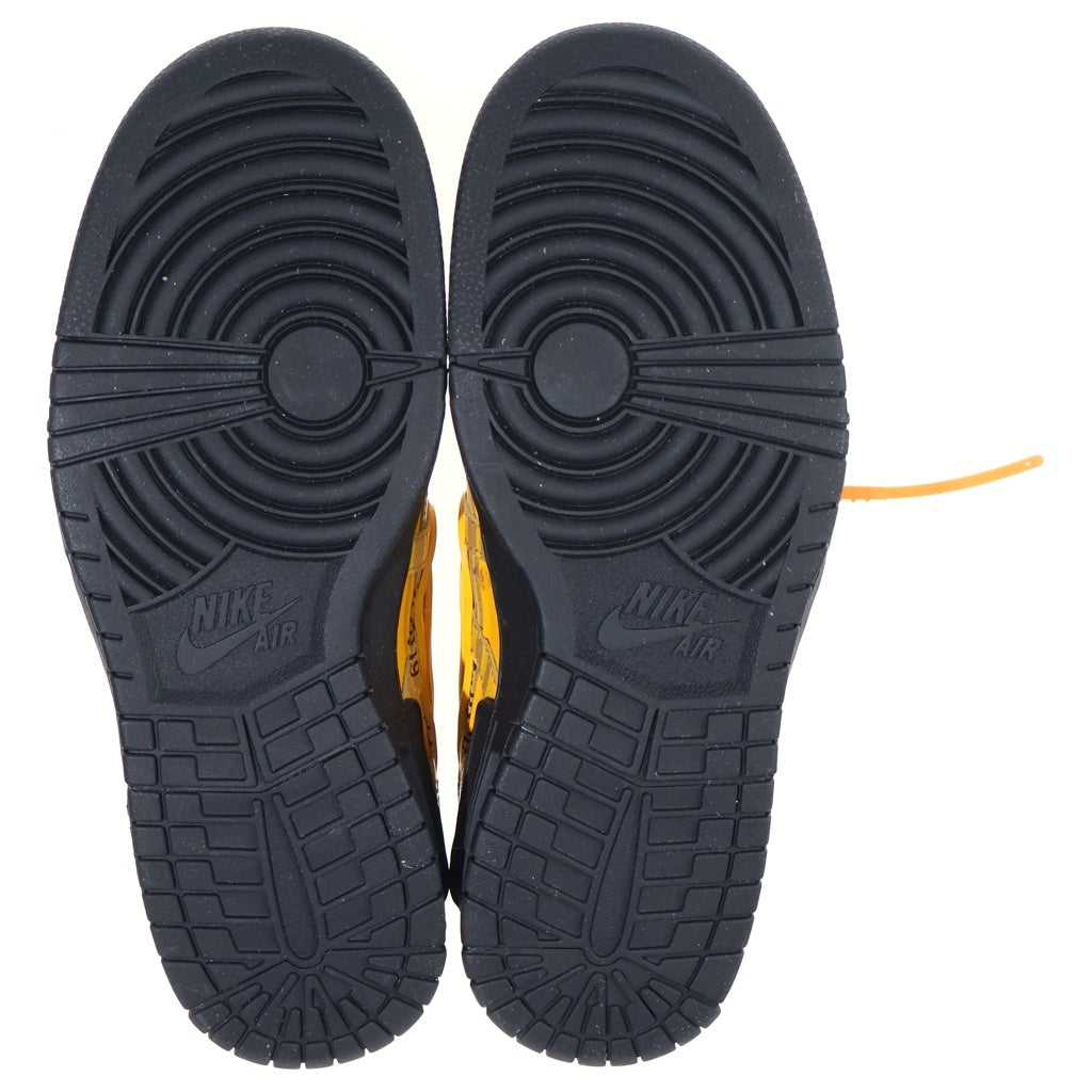 NIKE(ナイキ) ×OFF-WHITE AIR RUBBER DUNK LOW UNIVERSITY GOLD オフホワイト ラバーダンク ローカットスニーカー イエロー US10/28cm CU6015-700