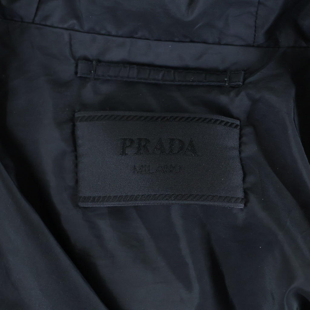 PRADA(プラダ) Re-nylon Zip Jacket リナイロン トライアングルロゴ フーデッド ジップアップジャケット ブラック SGM242 R132 1060