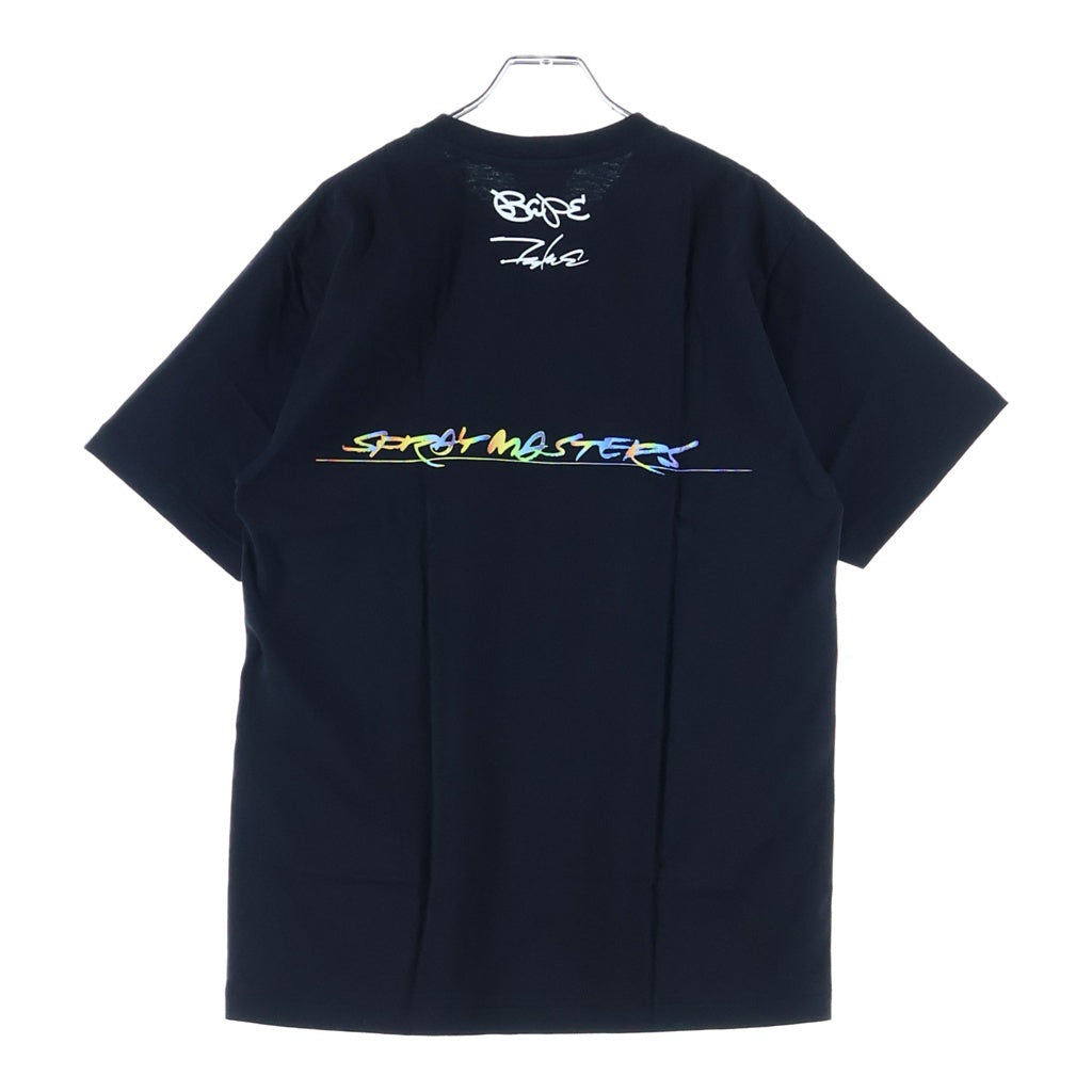 A BATHING APE(アベイシングエイプ) × Futura Graffiti Art フューチュラ グラフィティ アートプリント 半袖Tシャツ カットソー ブラック
