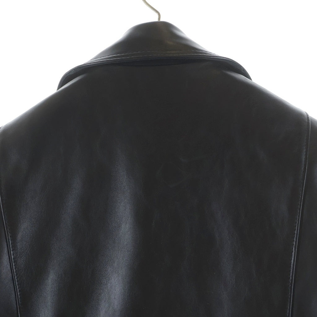 Lewis Leathers(ルイスレザー) CYCLONE TIGHT FIT REAL HIDE サイクロン タイトフィット リアル ハイド ジップアップ ダブルライダース レザー ジャケット ブラック