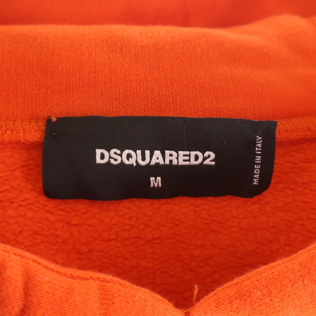DSQUARED2(ディースクエアード) Arctic Pocket Ski Hoodie アークティックポケットスキーフーディー プルオーバーパーカー オレンジ 571GU0536 S25516