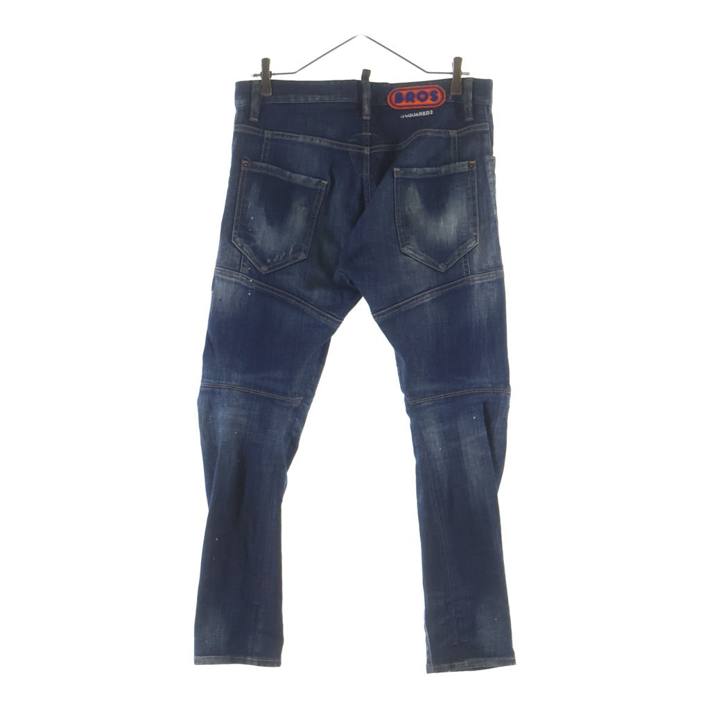 DSQUARED2(ディースクエアード) 21SS MEDIUM WASH 4 TIDY BIKER JEANS ミディアムウォッシュタイディバイカージーンズ デニムスキニーパンツ インディゴ SL74LB0873 S30342