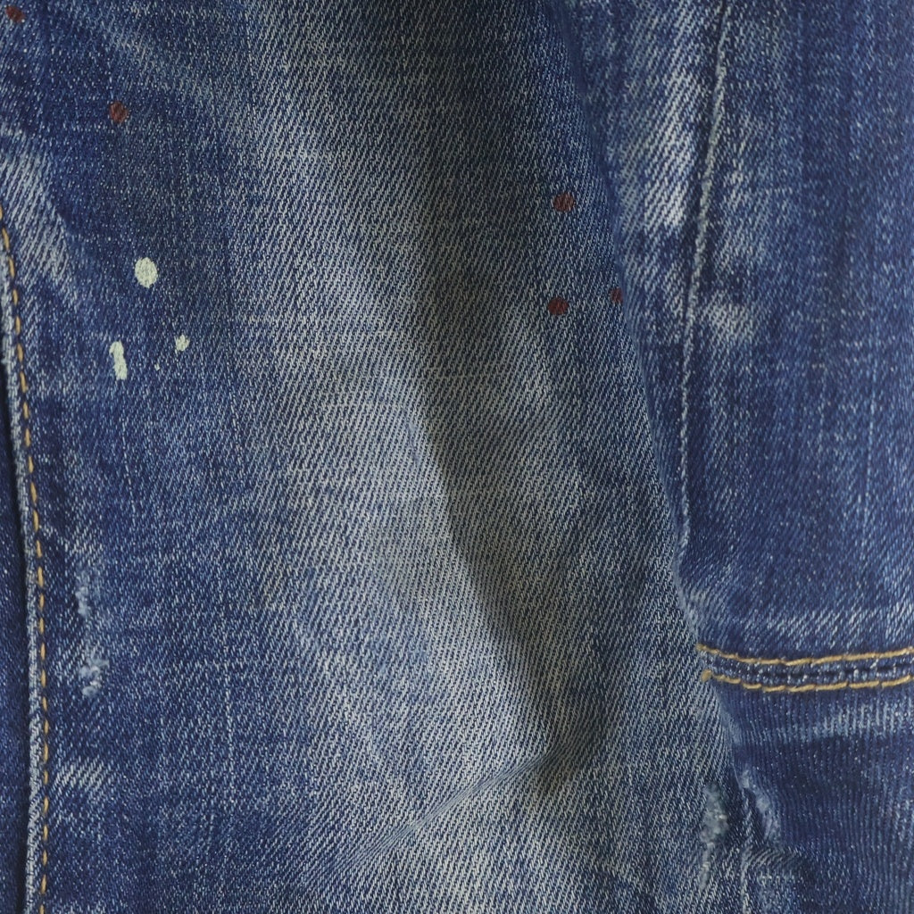 DSQUARED2(ディースクエアード) 21SS MEDIUM WASH 4 TIDY BIKER JEANS ミディアムウォッシュタイディバイカージーンズ デニムスキニーパンツ インディゴ SL74LB0873 S30342