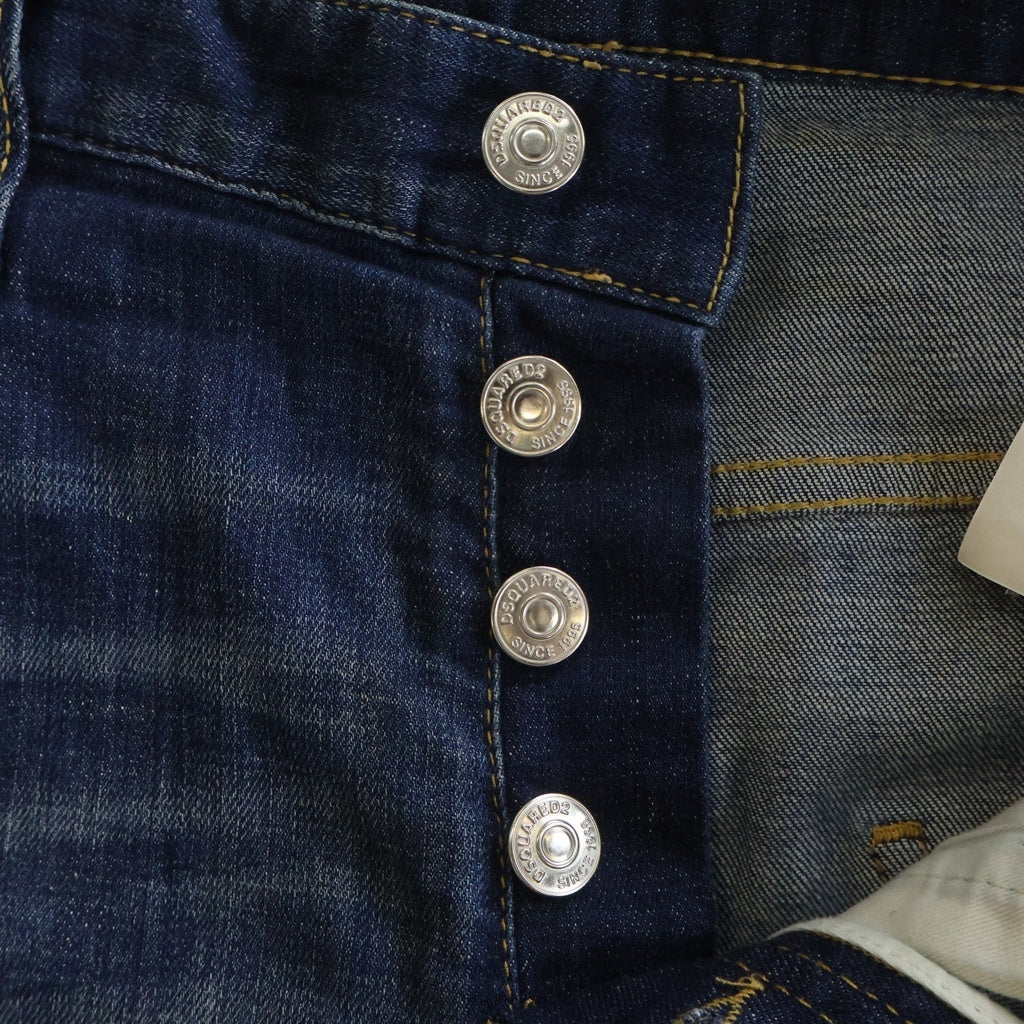 DSQUARED2(ディースクエアード) 21SS MEDIUM WASH 4 TIDY BIKER JEANS ミディアムウォッシュタイディバイカージーンズ デニムスキニーパンツ インディゴ SL74LB0873 S30342