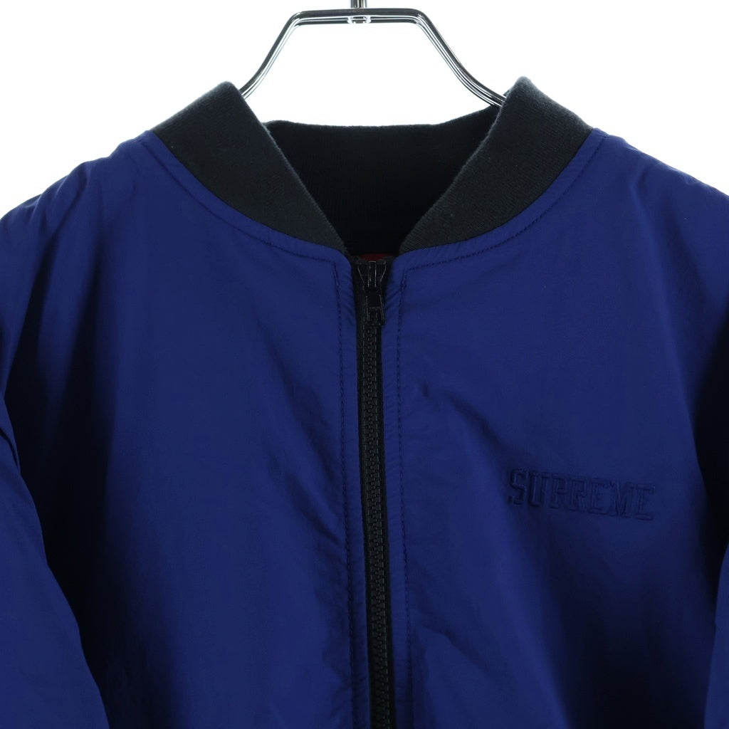 SUPREME(シュプリーム) 26SS Zip-Off Sleeve Reflective Stripe Jacket ジップオフ スリーブ リフレクティブ ストライプ ジャケット ブルー