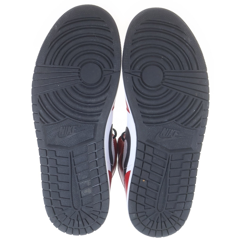 NIKE(ナイキ) AIR JORDAN 1 MID CHICAGO BLACK TOE 554724-069 エアジョーダン1 シカゴ ブラック トゥ ミッドカットスニーカー ブラック/レッド US10.5/28.5cm
