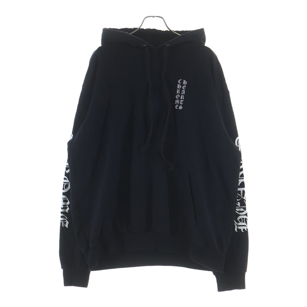 CHROME HEARTS(クロムハーツ) SWTSHRT PLVR アームロゴプリントプルオーバーパーカー ブラック