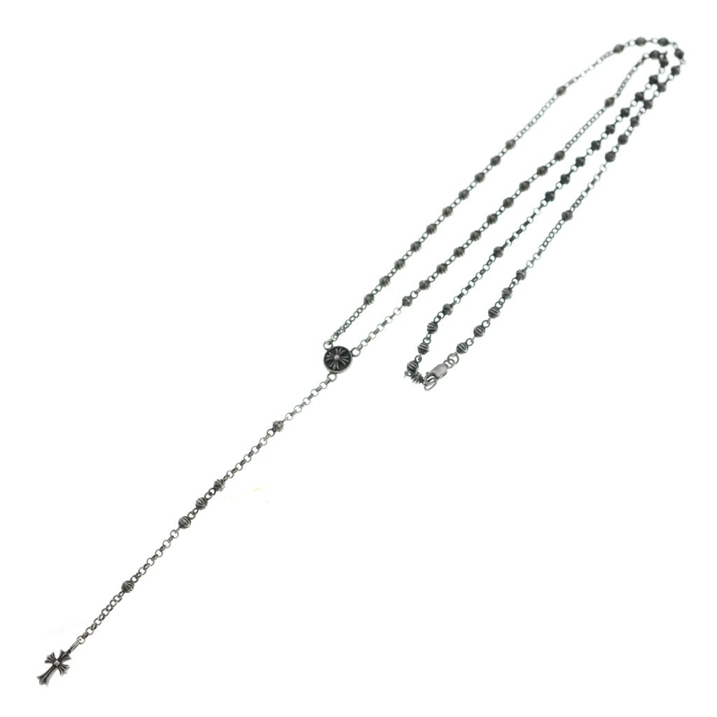 CHROME HEARTS(クロムハーツ) CH ROSARY TNY BEAD CHAIN CH ロザリオ タイニー ビーズ チェーン ネックレス シルバー