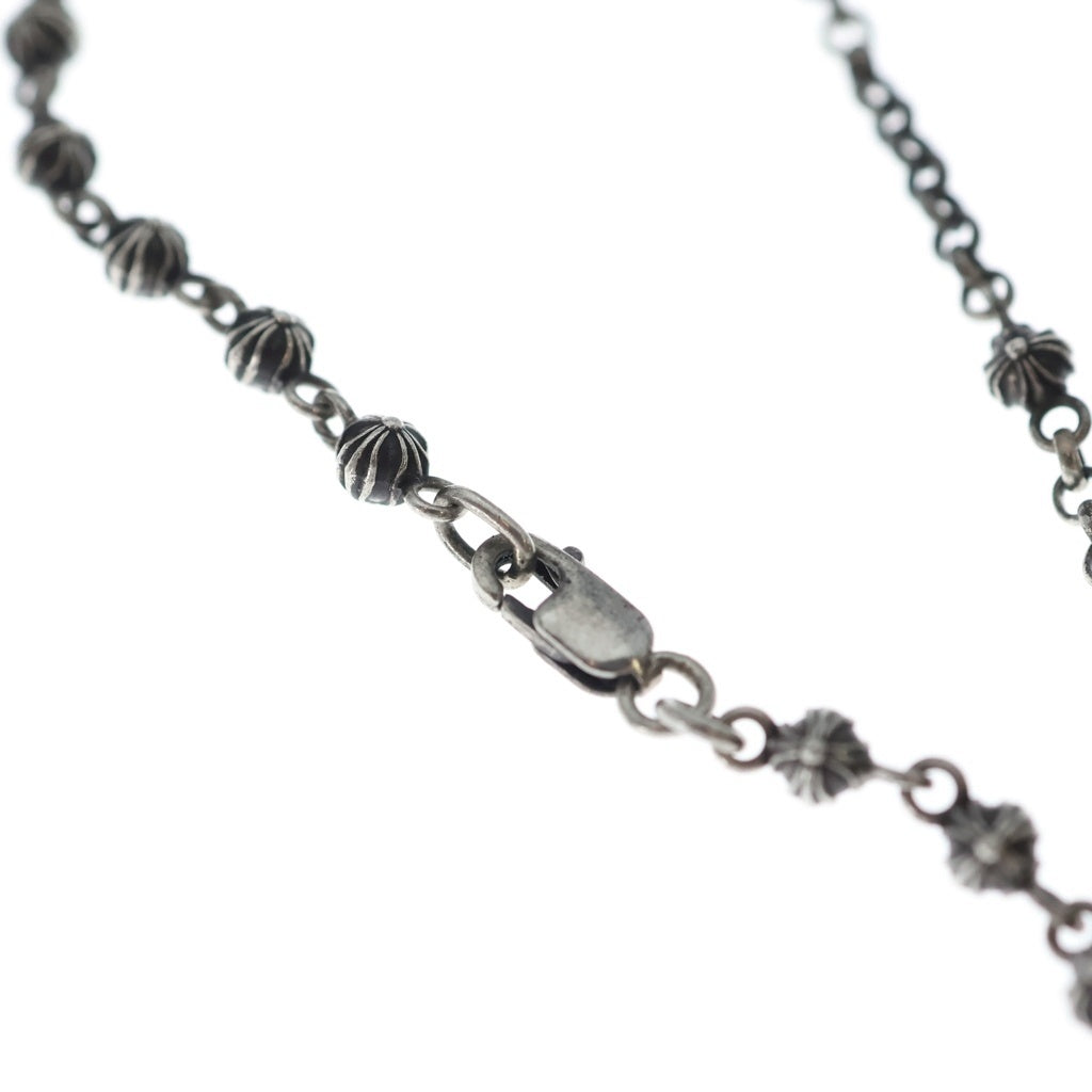 CHROME HEARTS(クロムハーツ) CH ROSARY TNY BEAD CHAIN CH ロザリオ タイニー ビーズ チェーン ネックレス シルバー