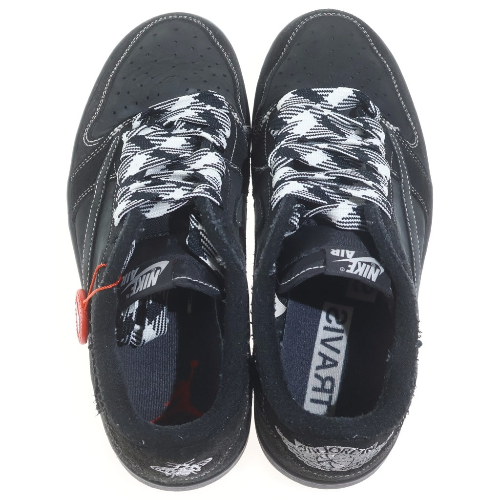 NIKE(ナイキ) ×TRAVIS SCOTT AIR JORDAN 1 LOW OG SP BLACK PHANTOM DM7866-001 エアジョーダン1 ブラックファントム ローカットスニーカー ブラック US8/26cm