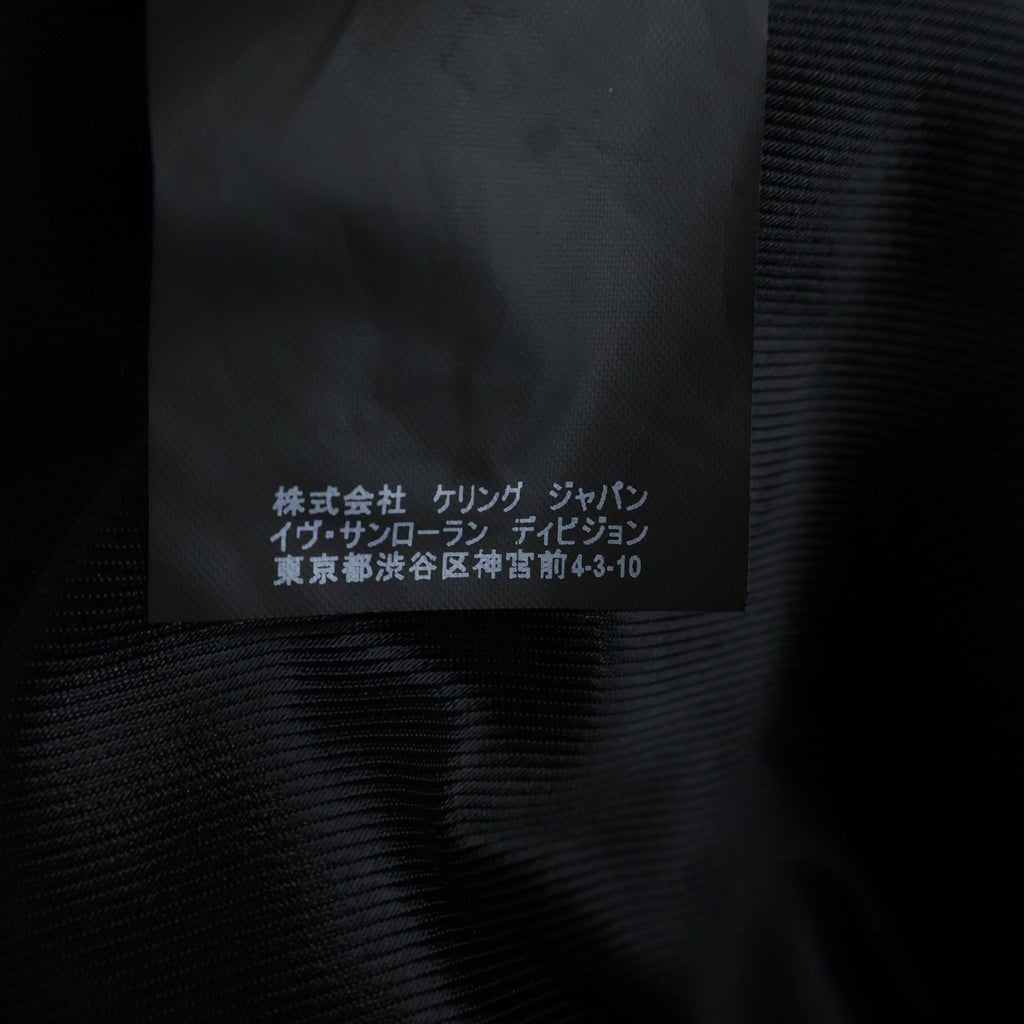 SAINT LAURENT PARIS(サンローランパリ) L01 Classic Motorcycle Jacket クラシック モーターサイクル ダブルライダース スウェード レザー ジャケット ブラック 484284 Y5NM1