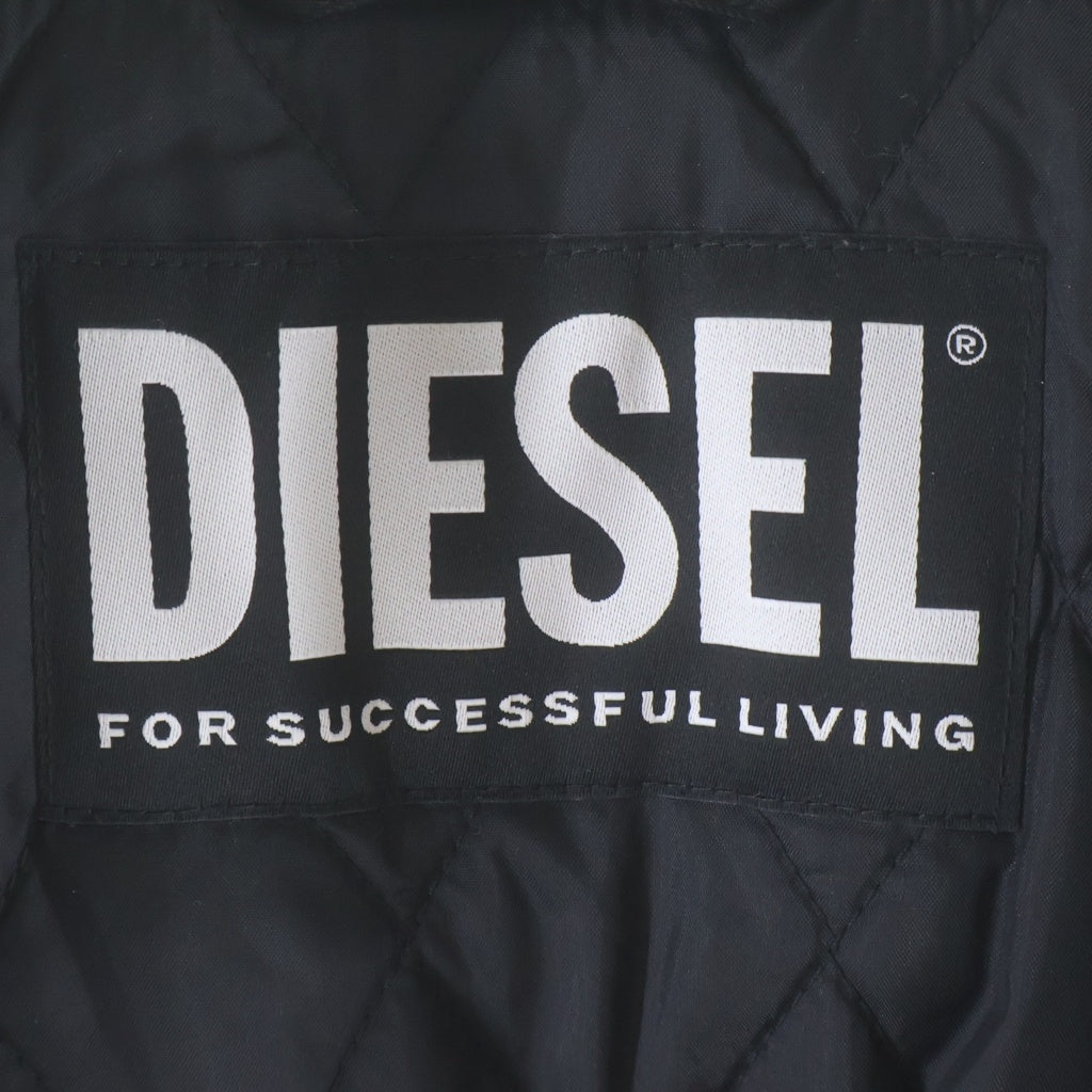 DIESEL(ディーゼル) 24AW SUPER-MANUA ワッペンボンバージャケット ジップアップブルゾン ブラック A17576