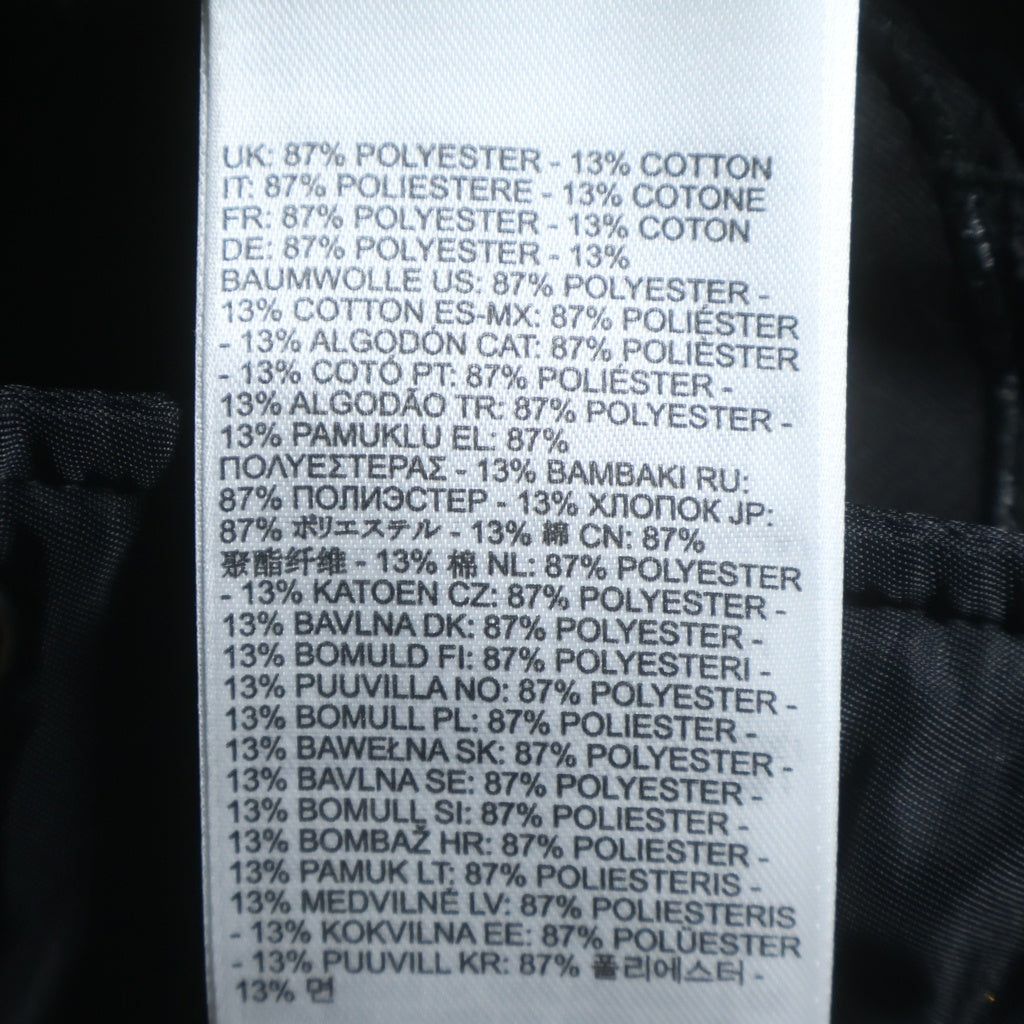 DIESEL(ディーゼル) 24AW SUPER-MANUA ワッペンボンバージャケット ジップアップブルゾン ブラック A17576