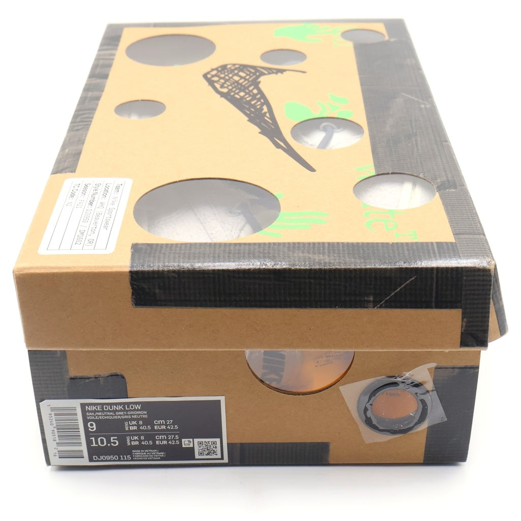 NIKE(ナイキ) ×OFF WHITE DUNK LOW The 50 Collection Lot 20 DJ0950-115 オフホワイト ダンクロー ローカットスニーカーシューズ グレー/ネイビー/グリーン US9/27.0cm