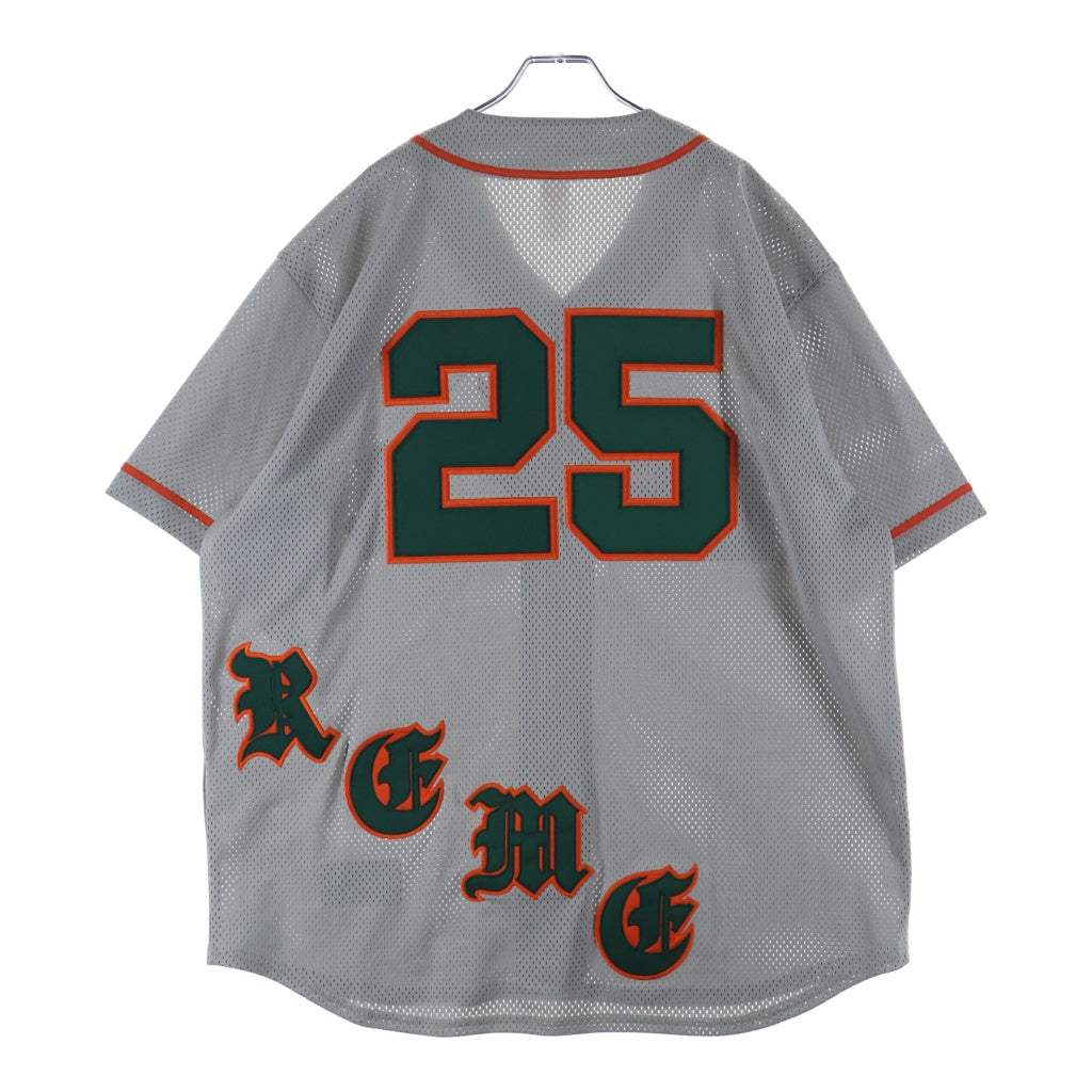 SUPREME(シュプリーム) 25SS Old English Baseball Jersey オールドイングリッシュベースボールジャージ ゲームシャツ グレー
