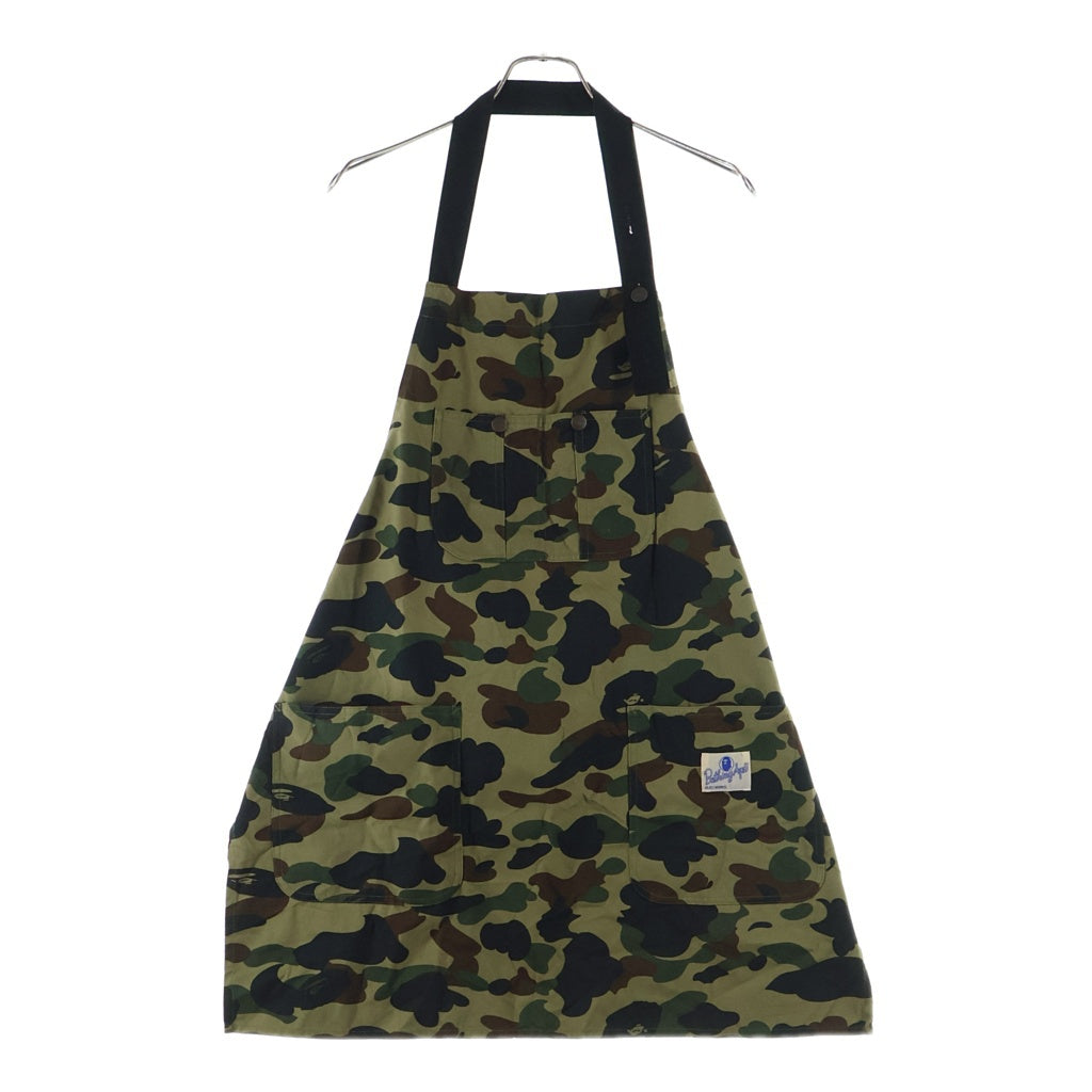 A BATHING APE アベイシングエイプ 1ST CAMO Duck Apron 1STカモ ダック エプロン グリーン A BATHING APE(アベイシングエイプ) 1ST CAMO Duck Apron 1STカモ