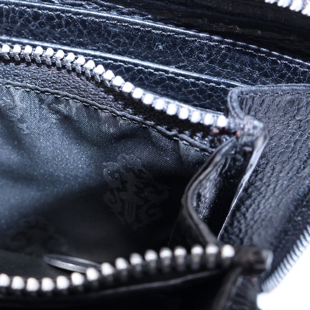 CHROME HEARTS(クロムハーツ) REC F ZIP フィリグリープラス ラウンドジップ長財布 ウォレット ブラック