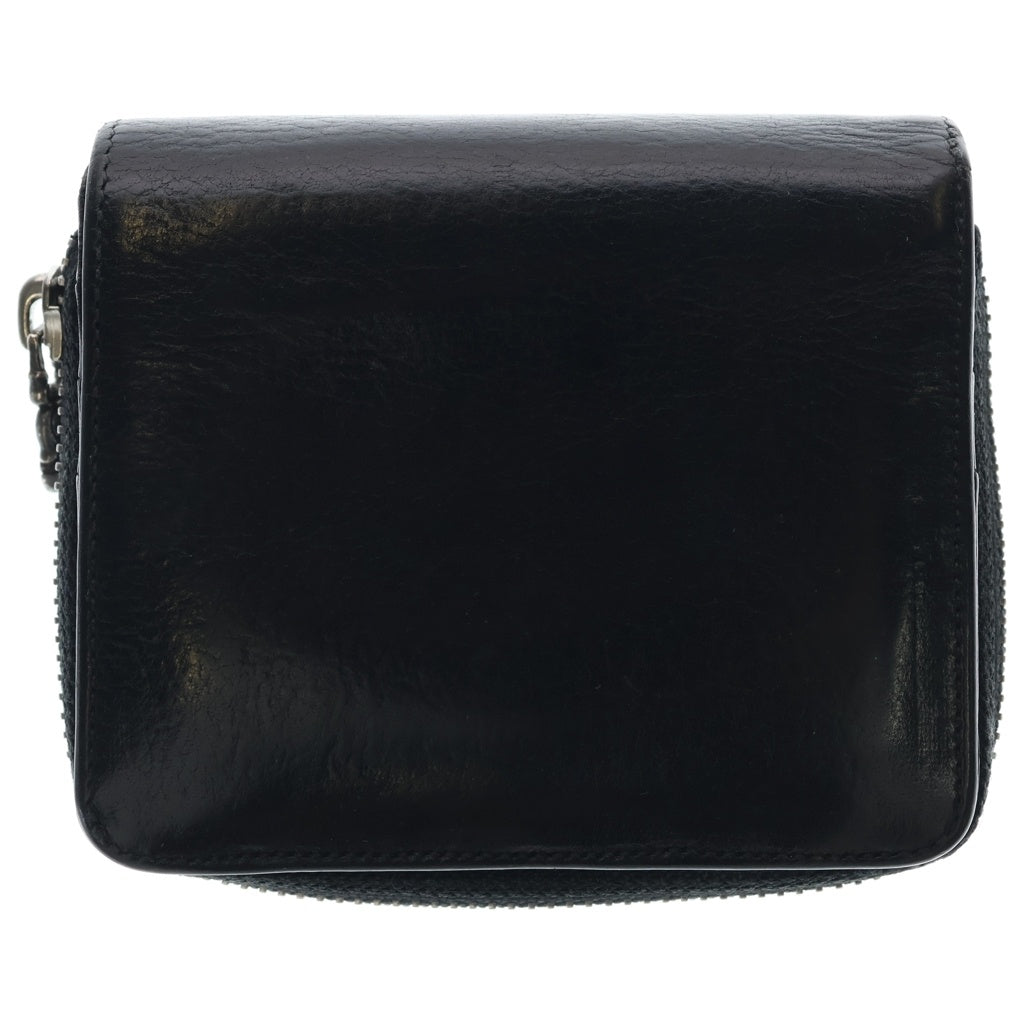 CHROME HEARTS(クロムハーツ) SQ ZIP BILL スクエアジップビル レザーウォレット 財布 ブラック