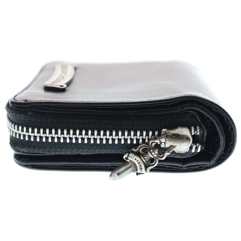 CHROME HEARTS(クロムハーツ) SQ ZIP BILL スクエアジップビル レザーウォレット 財布 ブラック
