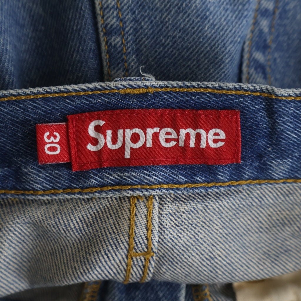 SUPREME(シュプリーム) 24AW Baggy Jean ロゴ刺繍 バギージーンズ デニムパンツ インディゴ