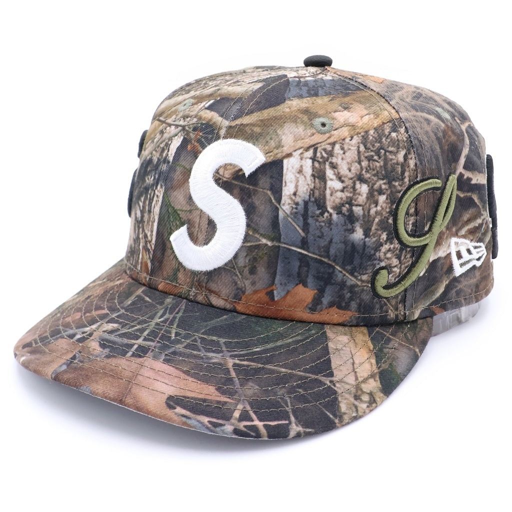 SUPREME(シュプリーム) 25SS ×NEW ERA Multi S Logo ニューエラ ロゴ刺繍 ベースボールキャップ 帽子 カモフラ