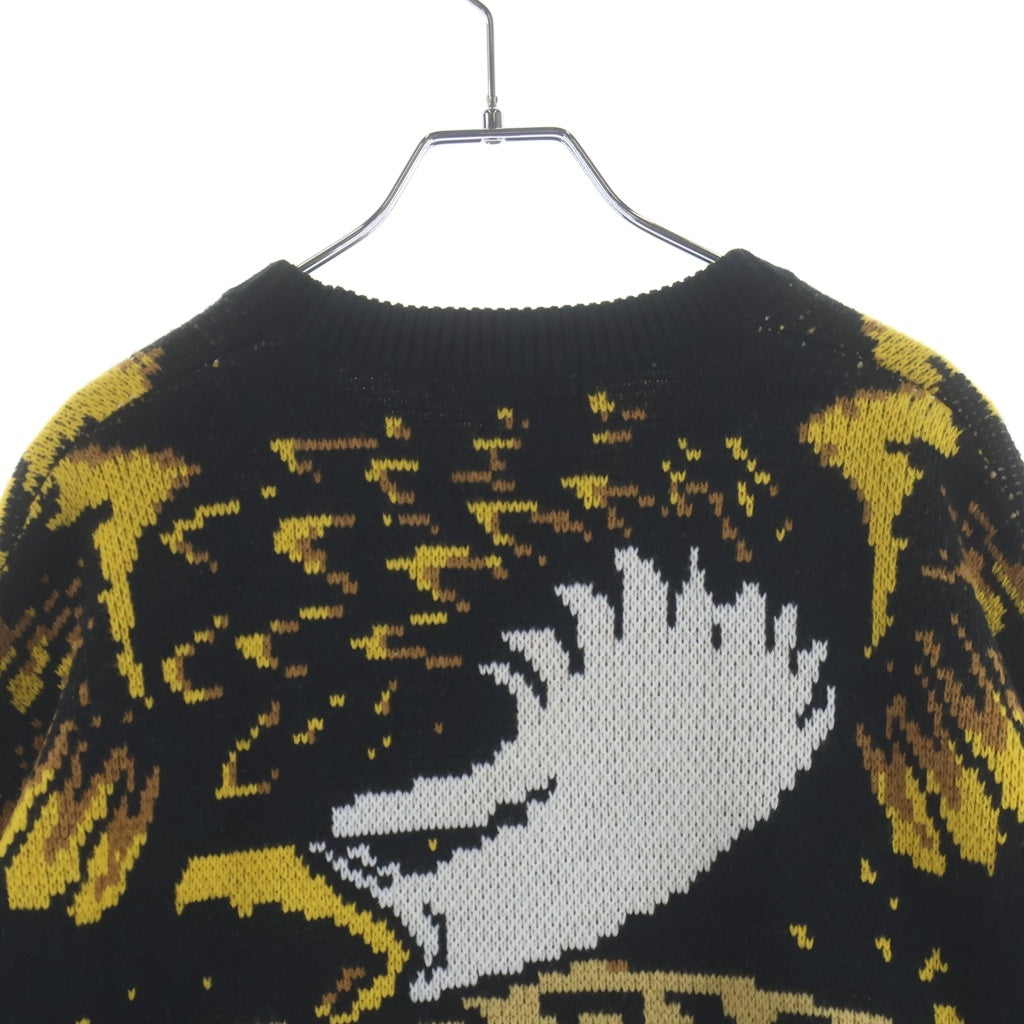 SUPREME(シュプリーム) 25AW ×ANTIHERO アンタイヒーロー ビッグイーグル ニット セーター ブラック/イエロー
