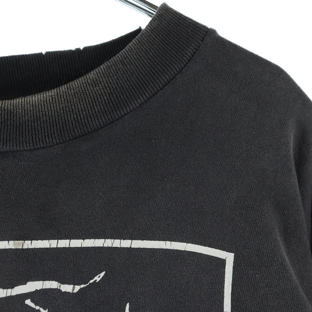 SAINT MICHAEL(セントマイケル) 25SS LS TEE LOVE SAINT ラブセント 長袖Tシャツ カットソー ブラック SM-HR8-0000-033
