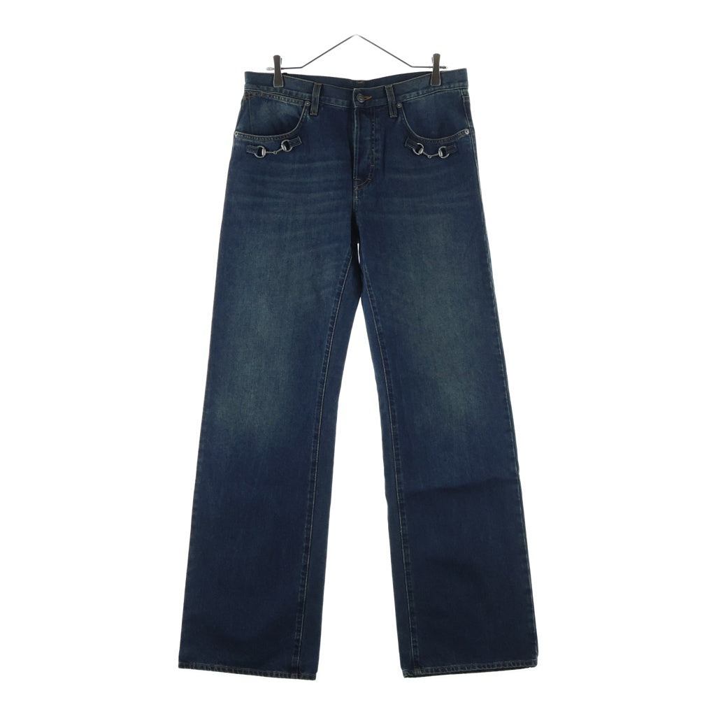 GUCCI(グッチ) 26SS ホースビットディテールデニムパンツ インディゴ