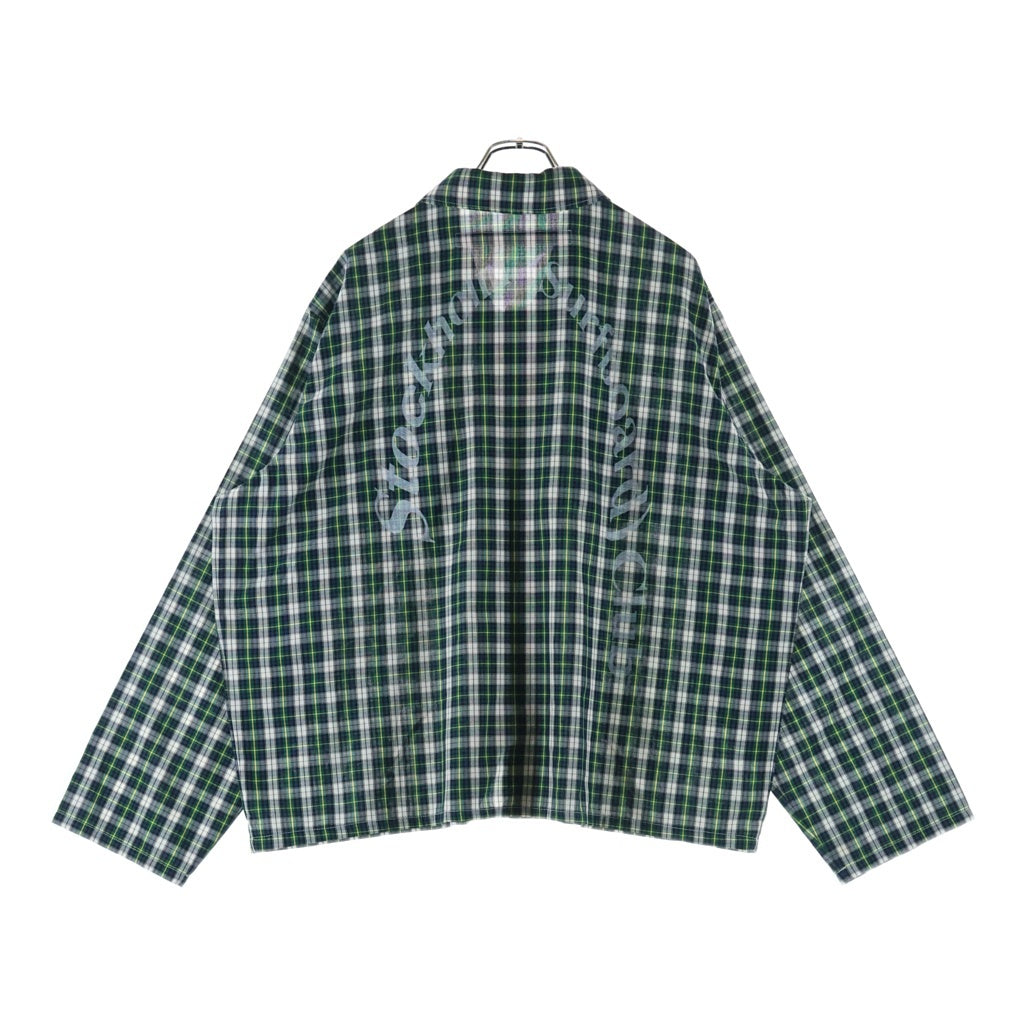 NO BRAND(ノーブランド) 【Stockholm Surfboard Club】CLUB OVERSHIRT ストックホルム サーフボード クラブ クラブオーバーシャツ チェック グリーン 7854120266