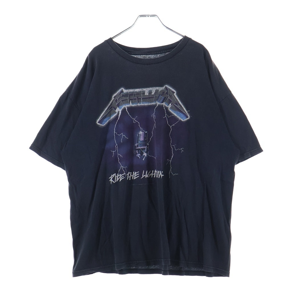 VINTAGE(ヴィンテージ) 00s METALLICA RIDE THE LIGHTNING メタリカ 両面プリント Tシャツ 半袖カットソーブラック